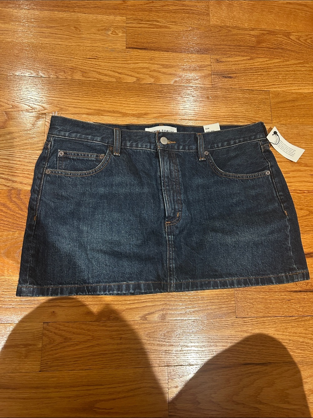 Dark Blue Denim Mini Skirt -denim forum